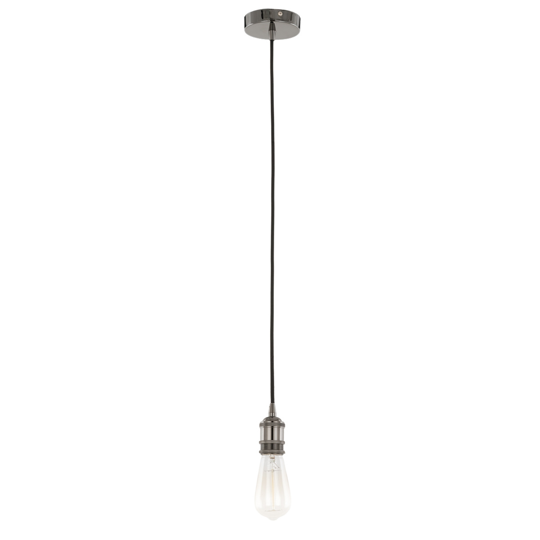 View Italux Pendant Light Black Aluminum E27 10 cm DS-M-034 SHINY BLACK Italux Pendant Light Black Aluminum E27 10 cm DS-M-034 SHINY BLACK