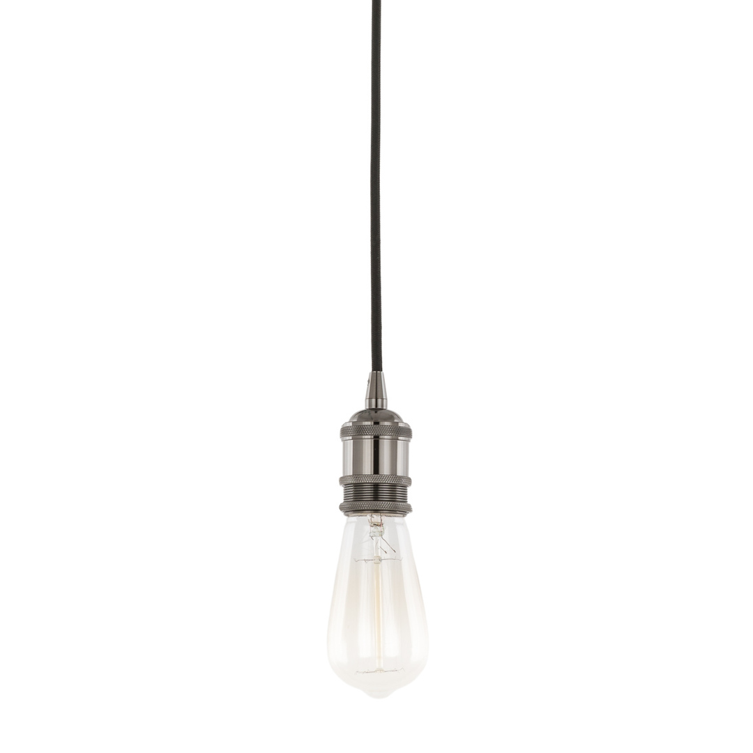 Italux Pendant Light Black Aluminum E27 10 cm DS-M-034 SHINY BLACK