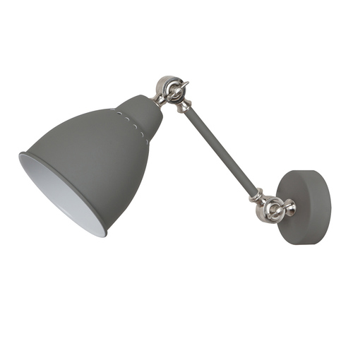 Check Italux Sonny Grey Wall Sconce E27 Steel MB-HN5010-1-GR