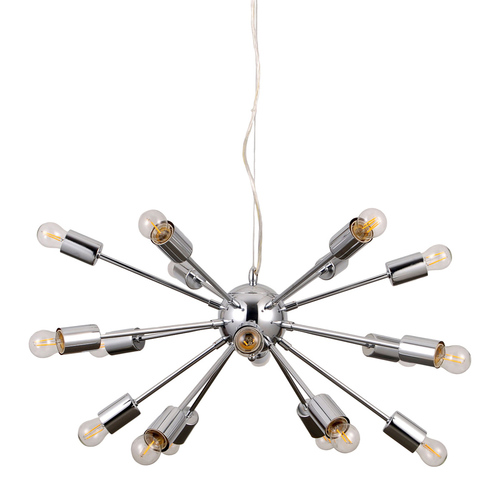 Check Italux Theo Modern Chrome Steel 18-Light Pendant Lamp AD20000-18A
