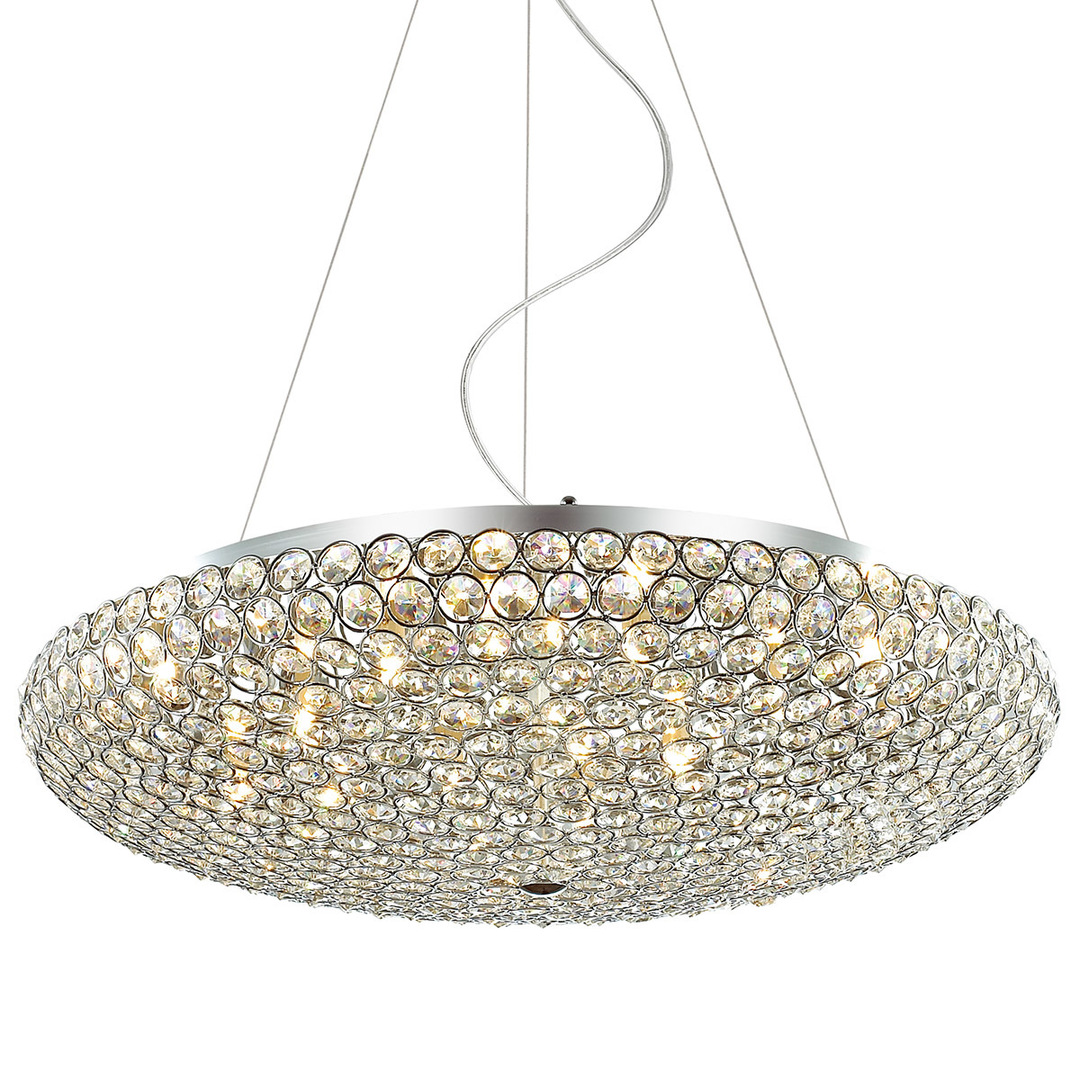 Italux Crystal Chrome 12-Light G9 Pendant Lamp MA04995CA-012