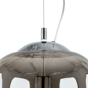 Italux Smoky Glass Metal Pendant Light E27 MD-1712-4 small 4