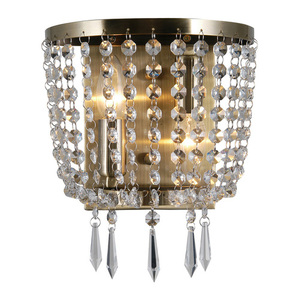 Italux Brown Crystal Glass 2-Light E14 Wall Sconce WL-30138-2B 1 Italux Brown Crystal Glass 2-Light E14 Wall Sconce WL-30138-2B small 1