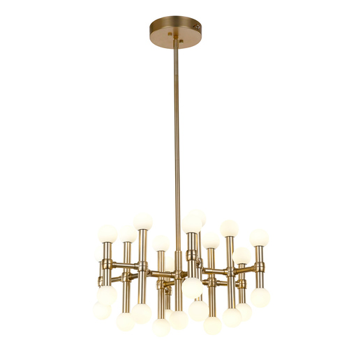 Check Italux Giovanna LED Pendant Light White Brown 60 cm MX16009008-25A B