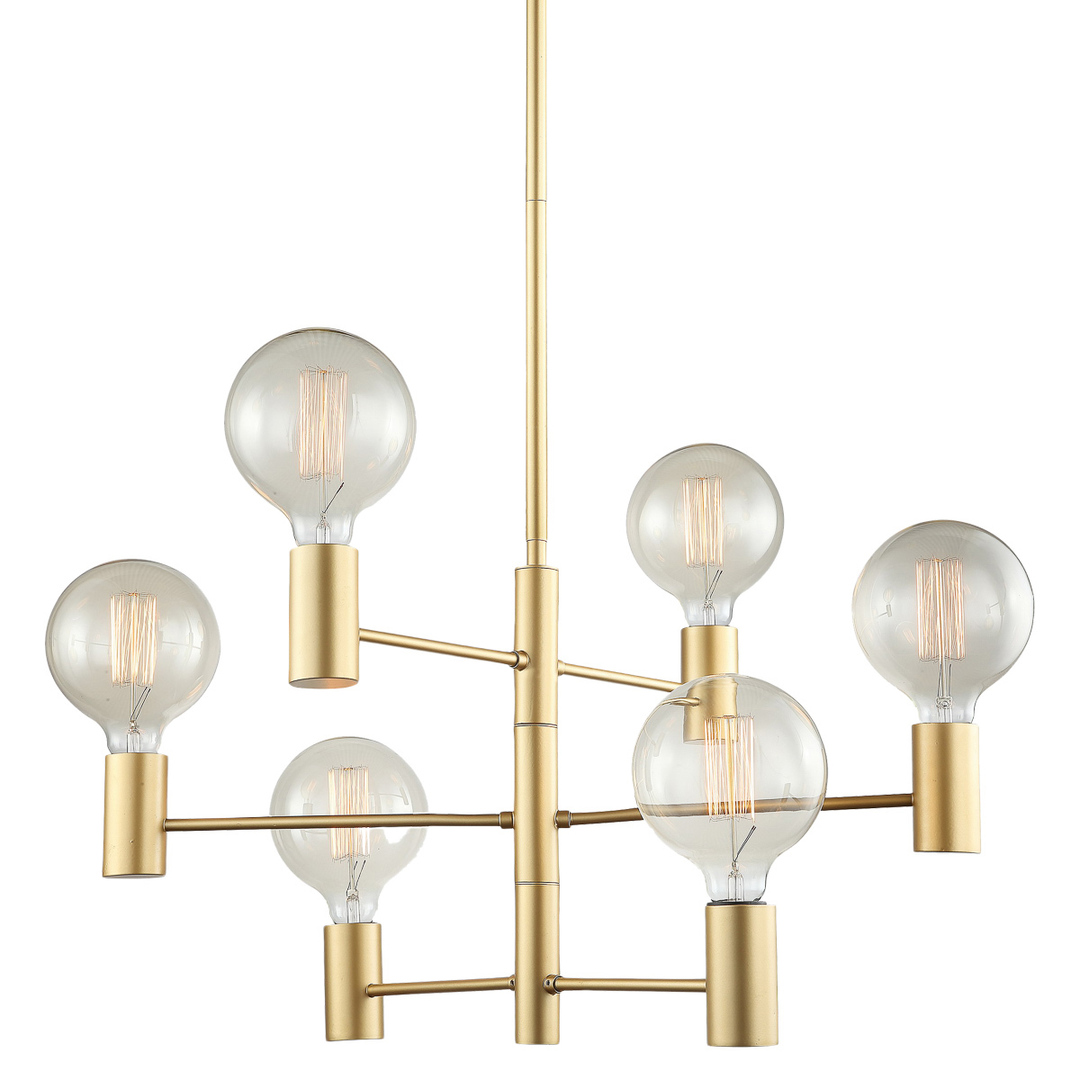 Plafon Italux Veva Gold 6xE27 62 cm MDM3339/6 GD