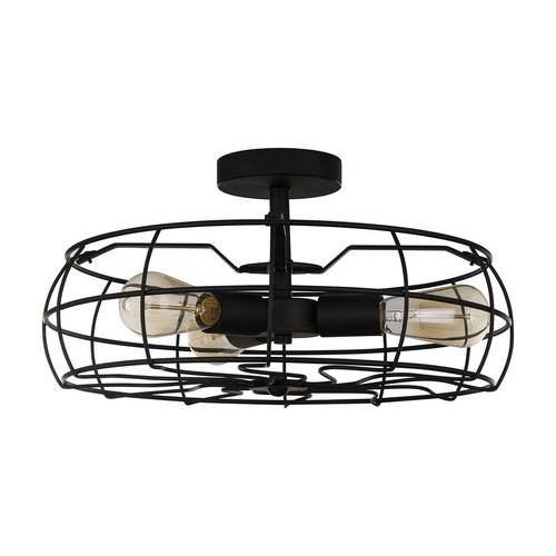 Check Plafon Italux Rayo 3xE27 czarny stalowy 45 cm MXM-2580/3 BK
