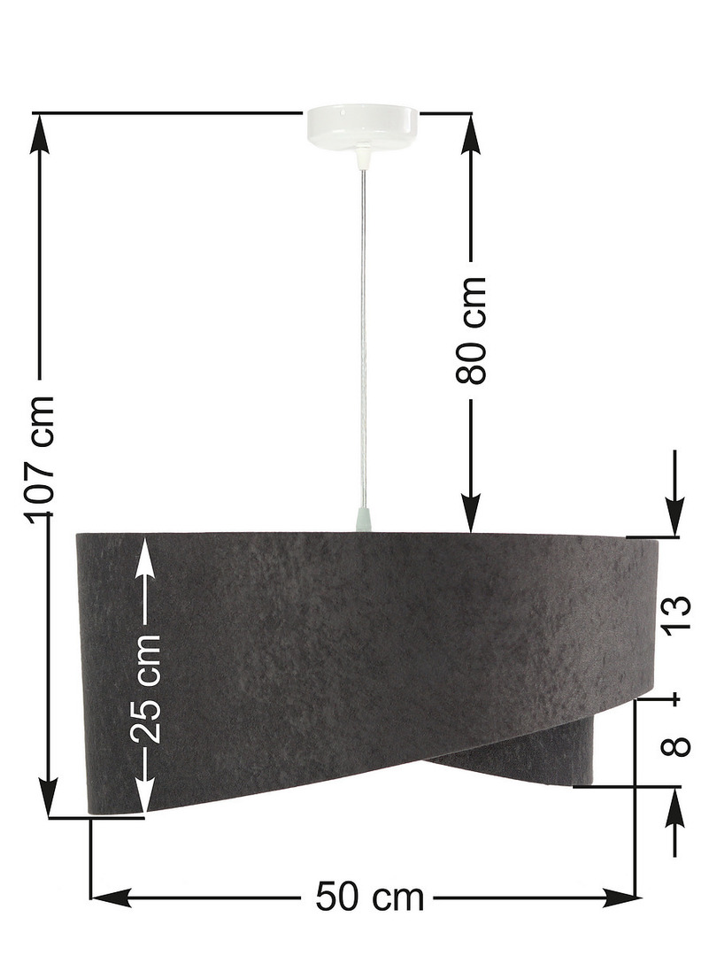 Display Hanging youth lamp Elegance 60W E27 gray / colors Hanging youth lamp Elegance 60W E27 gray / colors