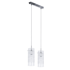 Italux Pendant Light Chrome Glass 2xE27 Modern MDM1957-2 small 1