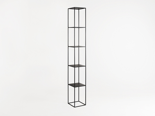 Check Metal Shelving Unit CustomForm TENSIO PILLAR 5F 230x30 cm Black