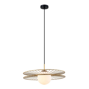 Italux Sandy Gold White Pendant Light E27 11 cm MDM-4002/1 GD small 1