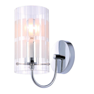 Italux Modern Wall Sconce Max E27 Chrome Glass MBM1957-1 small 0