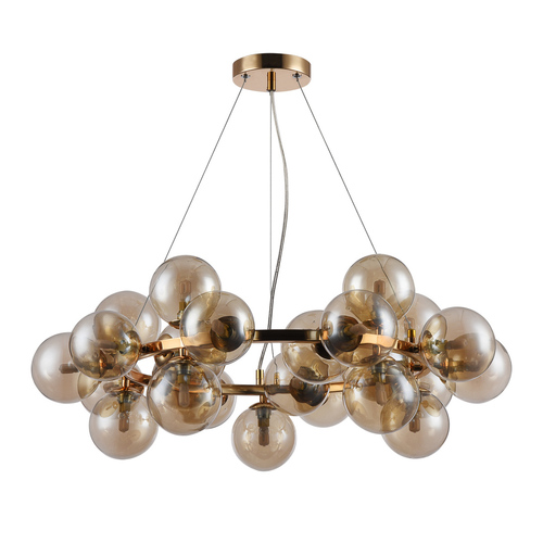 Check Italux Cabella Gold Cognac G9 Pendant Light 25-Light PND-5252-25-GD-CGN