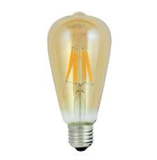 Decorative warm LED filament bulb Vintage Amber 2000K 320lm 4W 0 Decorative warm LED filament bulb Vintage Amber 2000K 320lm 4W small 0